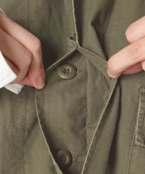 SLOBE IENA（スローブイエナ）の「【ROTHCO/ロスコ】BDSHノースリーブブルゾン（ミリタリージャケット・レディース・カーキ・FREE）」の21枚目の写真