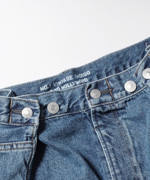 GO TO HOLLYWOOD（ゴートゥーハリウッド）の「GO TO HOLLYWOOD/ゴートゥーハリウッド ヴィンテージ ラップパンツ（デニムパンツ・キッズ・ブルー・130/140）」の2枚目の写真