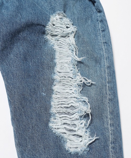 GO TO HOLLYWOOD（ゴートゥーハリウッド）の「GO TO HOLLYWOOD/ゴートゥーハリウッド ヴィンテージ ラップパンツ（デニムパンツ・キッズ・ブルー・130/140）」の5枚目の写真