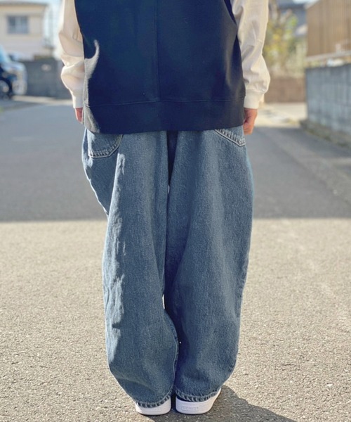 GO TO HOLLYWOOD（ゴートゥーハリウッド）の「GO TO HOLLYWOOD/ゴートゥーハリウッド ヴィンテージ ラップパンツ（デニムパンツ・キッズ・ブルー・130/140）」の12枚目の写真