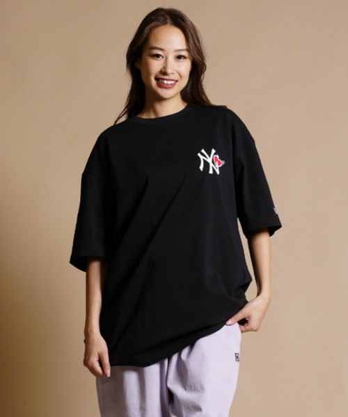 NEW ERA(ニューエラ)の「【ムラサキスポーツ別注】NEW ERA/ニューエラ ビッグシルエット/オーバーサイズ/バックプリントTシャツ 13732623/13732624(Tシャツ/カットソー・レディース・ホワイト/ブラック・XL/XXL)」の9枚目の写真