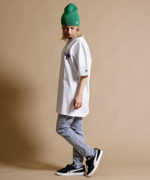 NEW ERA(ニューエラ)の「【ムラサキスポーツ別注】NEW ERA/ニューエラ ビッグシルエット/オーバーサイズ/バックプリントTシャツ 13732623/13732624(Tシャツ/カットソー・レディース・ホワイト/ブラック・XL/XXL)」の7枚目の写真