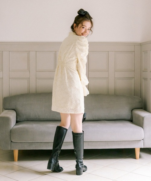 OLIVE des OLIVE（オリーブデオリーブ）の「ミニパワショルワンピース（ワンピース・レディース・ベージュ/アイボリー・FREE）」の17枚目の写真