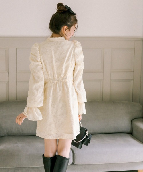 OLIVE des OLIVE（オリーブデオリーブ）の「ミニパワショルワンピース（ワンピース・レディース・ベージュ/アイボリー・FREE）」の10枚目の写真