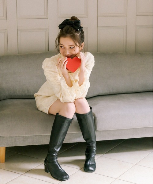 OLIVE des OLIVE（オリーブデオリーブ）の「ミニパワショルワンピース（ワンピース・レディース・ベージュ/アイボリー・FREE）」の7枚目の写真