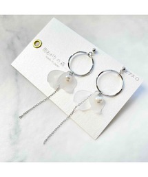 【雨あがりの森】花びらフープ・ピアス(MA)