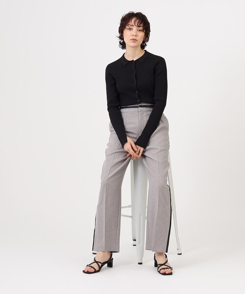 GALLEST(ギャレスト)の「サイドライン ストレートパンツ【ウォッシャブル】(その他パンツ・レディース・チャコール/ブラウン系4・40/38/36)」の22枚目の写真