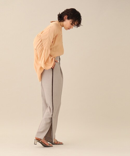 GALLEST(ギャレスト)の「サイドライン ストレートパンツ【ウォッシャブル】(その他パンツ・レディース・チャコール/ブラウン系4・40/38/36)」の20枚目の写真