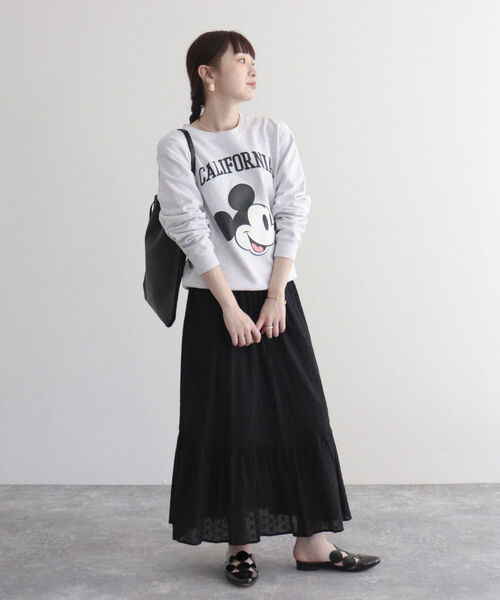 fredy emue（フレディエミュ）の「【fredy emue/フレディエミュ】コットンレースティアードスカート（スカート・レディース・ブラック/レッド/オフホワイト・36/38）」の8枚目の写真