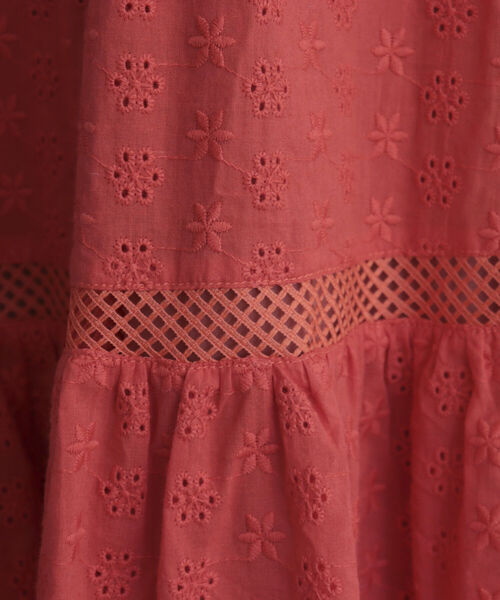 fredy emue（フレディエミュ）の「【fredy emue/フレディエミュ】コットンレースティアードスカート（スカート・レディース・ブラック/レッド/オフホワイト・36/38）」の19枚目の写真