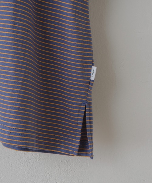 WHIMSIC（ウィムジック）の「【UNISEX】マイクロボーダーTシャツ（Tシャツ/カットソー・メンズ・ブラウン/ブルー/グリーン・FREE）」の18枚目の写真