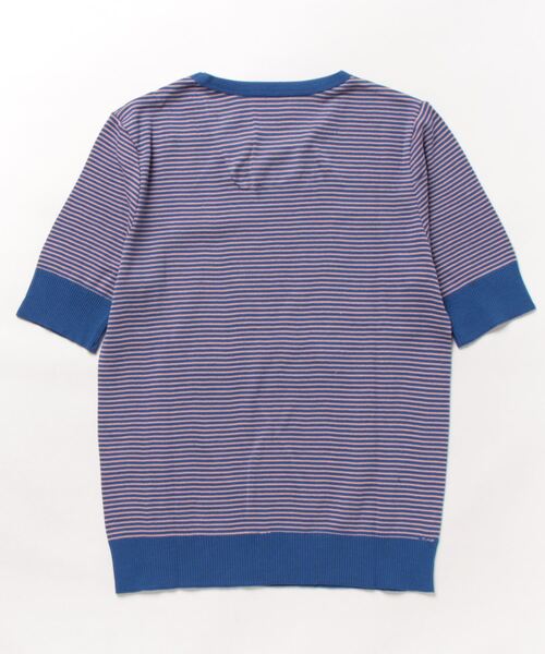 bulle de savon（ビュルデサボン）の「成型ボーダー 五分袖プル