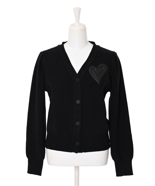 Narcissus(ナルシス)の「【Narcissus】ハートカーディガン(カーディガン/ボレロ・レディース・ブラック/ラベンダー・FREE)」の6枚目の写真