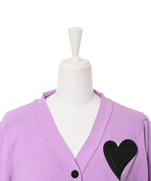 Narcissus(ナルシス)の「【Narcissus】ハートカーディガン(カーディガン/ボレロ・レディース・ブラック/ラベンダー・FREE)」の10枚目の写真
