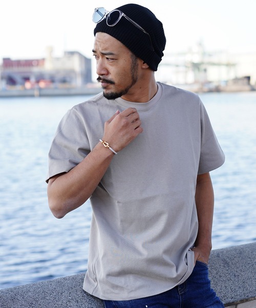 adamsJUGGLER(アダムスジャグラー)の「OEジャージーSSティー(Tシャツ/カットソー・メンズ・レッド/ベージュ/グレー/ブラック/ホワイト/パープル/ターコイズブルー/ネイビー・XL/L/M)」の13枚目の写真