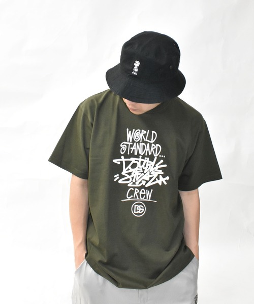 DOUBLE STEAL(ダブルスティール)の「DSタギング ヘビーウェイトTシャツ(Tシャツ/カットソー・メンズ・ホワイト/ライトブルー/ブラック/アーミー・MEDIUM/LARGE/X-LARGE/XX-LARGE)」の6枚目の写真