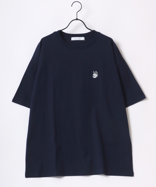 Lazar 別注 Animal One Point Embroidery Tee/オーバーサイズ ワン