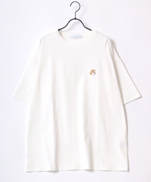 Lazar 別注 Animal One Point Embroidery Tee/オーバーサイズ ワン