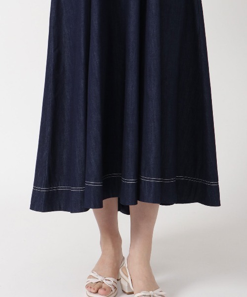 WILLSELECTION（ウィルセレクション）の「ピンタックデニムワンピース（ワンピース・レディース・ブラック/ネイビー・MEDIUM）」の7枚目の写真