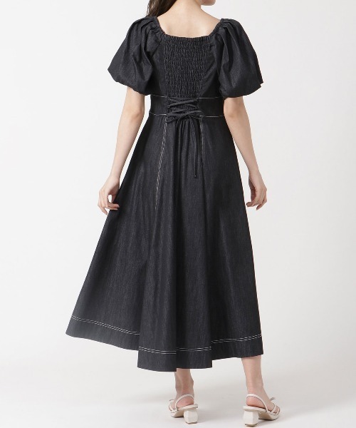 WILLSELECTION（ウィルセレクション）の「ピンタックデニムワンピース（ワンピース・レディース・ブラック/ネイビー・MEDIUM）」の10枚目の写真