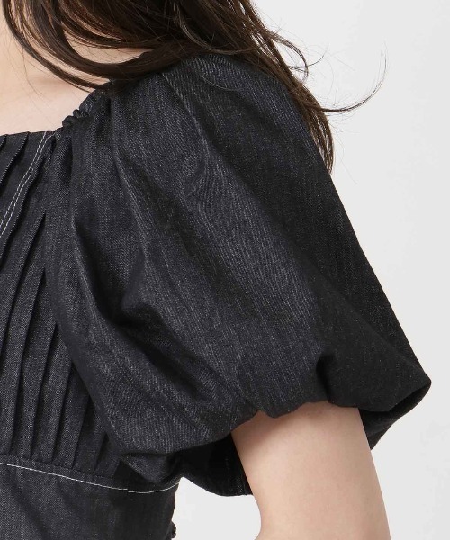 WILLSELECTION（ウィルセレクション）の「ピンタックデニムワンピース（ワンピース・レディース・ブラック/ネイビー・MEDIUM）」の12枚目の写真