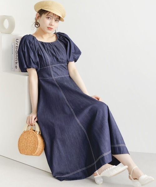 WILLSELECTION（ウィルセレクション）の「ピンタックデニムワンピース（ワンピース・レディース・ブラック/ネイビー・MEDIUM）」の18枚目の写真