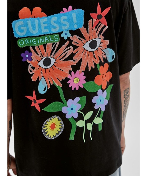 Guess(ゲス)の「GUESS Originals Earth Day Garden Tee(Tシャツ/カットソー・メンズ・ブラック・SMALL/MEDIUM/LARGE/X-LARGE)」の6枚目の写真