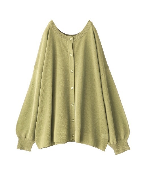 n'OrLABEL（ノアールレーベル）の「【機能素材】『前後2wayシアーニットカーディガン』（カーディガン/ボレロ・レディース・グレイッシュブルー/ブラック/グリーン/ライトグレー/モカ/ラベンダー/オフホワイト・FREE）」の5枚目の写真