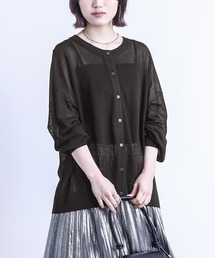 n'OrLABEL | 【機能素材】『前後2wayシアーニットカーディガン』(カーディガン/ボレロ)