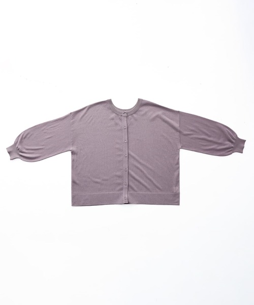 n'OrLABEL（ノアールレーベル）の「【機能素材】『前後2wayシアーニットカーディガン』（カーディガン/ボレロ・レディース・グレイッシュブルー/ブラック/グリーン/ライトグレー/モカ/ラベンダー/オフホワイト・FREE）」の19枚目の写真