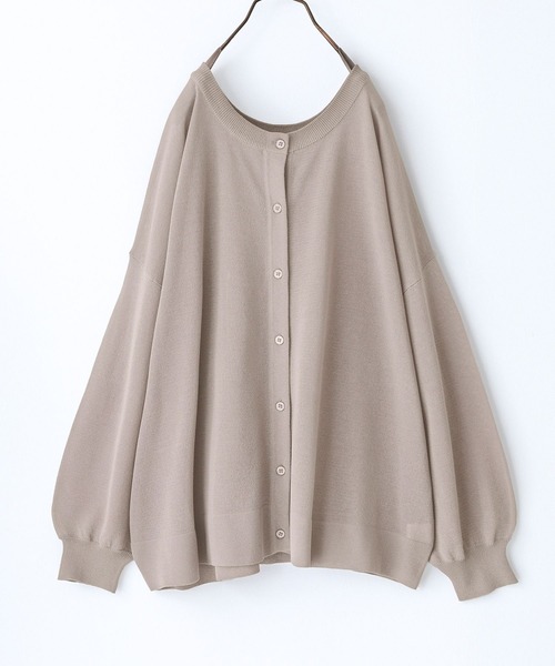 n'OrLABEL（ノアールレーベル）の「【機能素材】『前後2wayシアーニットカーディガン』（カーディガン/ボレロ・レディース・グレイッシュブルー/ブラック/グリーン/ライトグレー/モカ/ラベンダー/オフホワイト・FREE）」の12枚目の写真