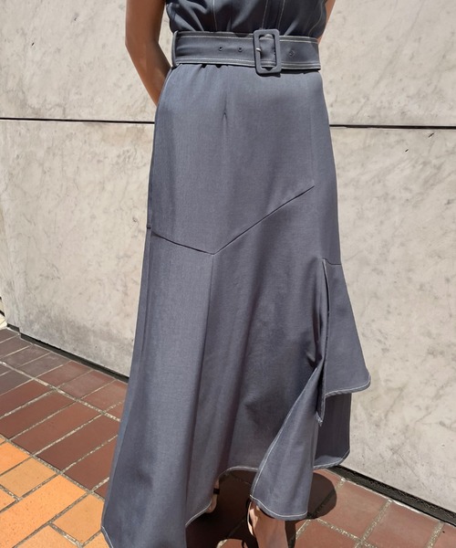 Cheek（チーク）の「イレヘムティアードジャンスカ（ジャンパースカート・レディース・チャコールグレー/ブラック/アイボリー・SMALL/MEDIUM）」の9枚目の写真