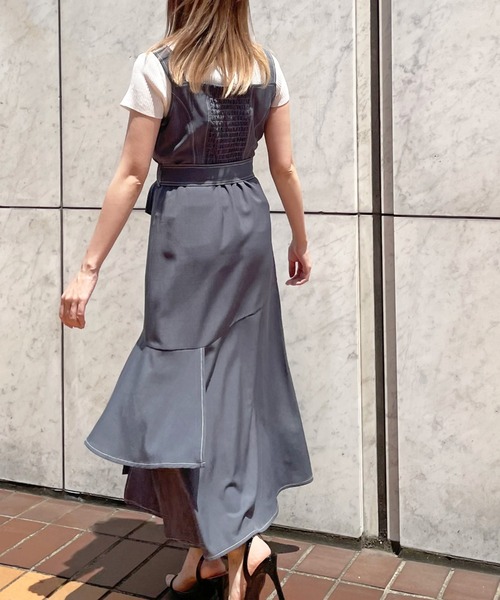 Cheek（チーク）の「イレヘムティアードジャンスカ（ジャンパースカート・レディース・チャコールグレー/ブラック/アイボリー・SMALL/MEDIUM）」の21枚目の写真