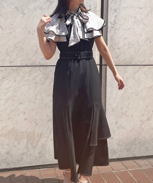 Cheek（チーク）の「イレヘムティアードジャンスカ（ジャンパースカート・レディース・チャコールグレー/ブラック/アイボリー・SMALL/MEDIUM）」の22枚目の写真