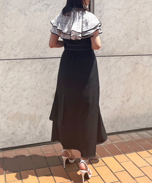 Cheek（チーク）の「イレヘムティアードジャンスカ（ジャンパースカート・レディース・チャコールグレー/ブラック/アイボリー・SMALL/MEDIUM）」の11枚目の写真