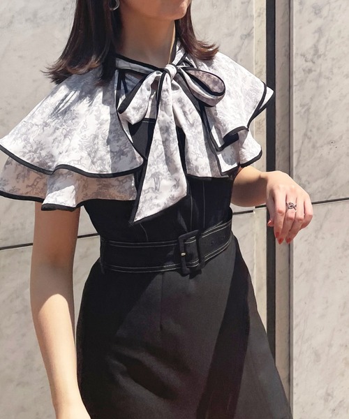 Cheek（チーク）の「イレヘムティアードジャンスカ（ジャンパースカート・レディース・チャコールグレー/ブラック/アイボリー・SMALL/MEDIUM）」の8枚目の写真