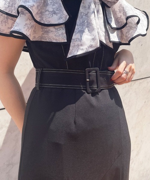 Cheek（チーク）の「イレヘムティアードジャンスカ（ジャンパースカート・レディース・チャコールグレー/ブラック/アイボリー・SMALL/MEDIUM）」の14枚目の写真