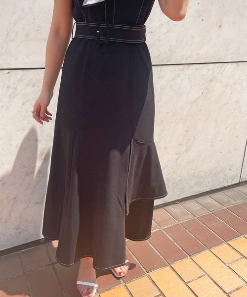 Cheek（チーク）の「イレヘムティアードジャンスカ（ジャンパースカート・レディース・チャコールグレー/ブラック/アイボリー・SMALL/MEDIUM）」の18枚目の写真