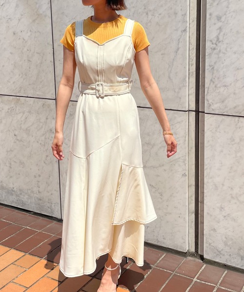 Cheek（チーク）の「イレヘムティアードジャンスカ（ジャンパースカート・レディース・チャコールグレー/ブラック/アイボリー・SMALL/MEDIUM）」の19枚目の写真