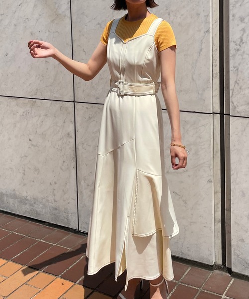 Cheek（チーク）の「イレヘムティアードジャンスカ（ジャンパースカート・レディース・チャコールグレー/ブラック/アイボリー・SMALL/MEDIUM）」の10枚目の写真