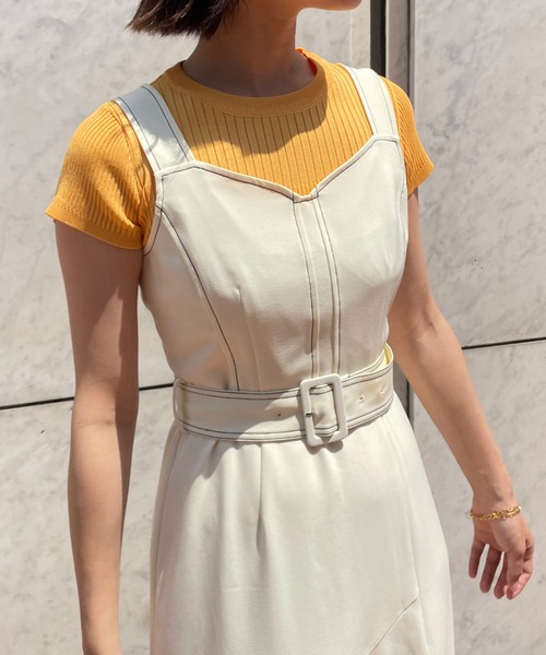 Cheek（チーク）の「イレヘムティアードジャンスカ（ジャンパースカート・レディース・チャコールグレー/ブラック/アイボリー・SMALL/MEDIUM）」の17枚目の写真