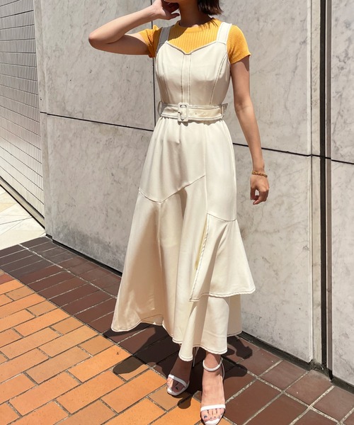 Cheek（チーク）の「イレヘムティアードジャンスカ（ジャンパースカート・レディース・チャコールグレー/ブラック/アイボリー・SMALL/MEDIUM）」の7枚目の写真