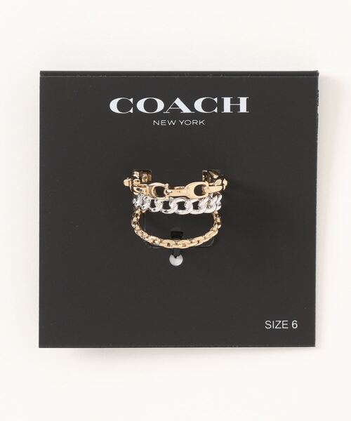 COACH（コーチ）の「シグネチャー ミックスド チェーン リング セット
