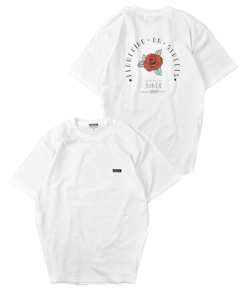 DOUBLE STEAL（ダブルスティール）の「ローズ Tシャツ（Tシャツ/カットソー・メンズ・ブラック/ホワイト・LARGE/X-LARGE/MEDIUM）」の3枚目の写真