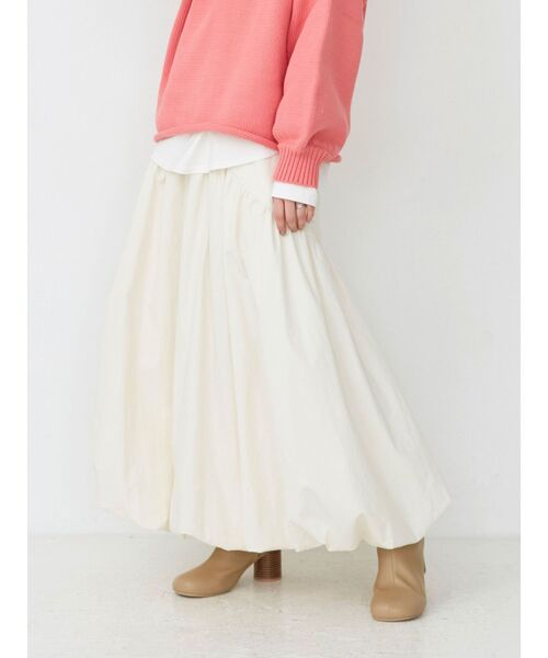 Ungrid(アングリッド)の「バルーンデザインスカート(スカート・レディース・ブラック/ブルー/アイボリー・FREE)」の4枚目の写真