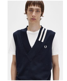 FRED PERRY（フレッドペリー）の「V-Neck Broken Tipped Tank
