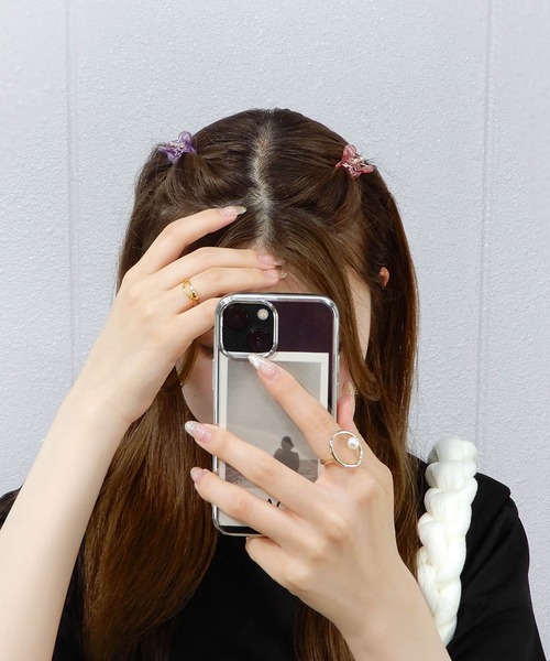 minia（ミニア）の「ミニバンスセット（バレッタ/ヘアクリップ・レディース・パープル/オレンジ/ブラウン/ブルー・FREE）」の3枚目の写真