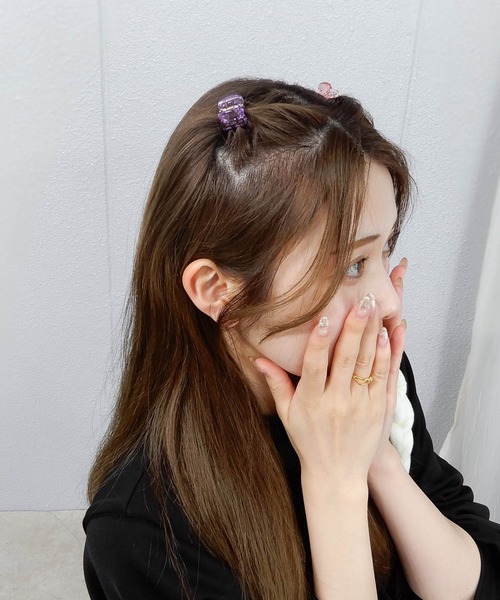 minia（ミニア）の「ミニバンスセット（バレッタ/ヘアクリップ・レディース・パープル/オレンジ/ブラウン/ブルー・FREE）」の7枚目の写真
