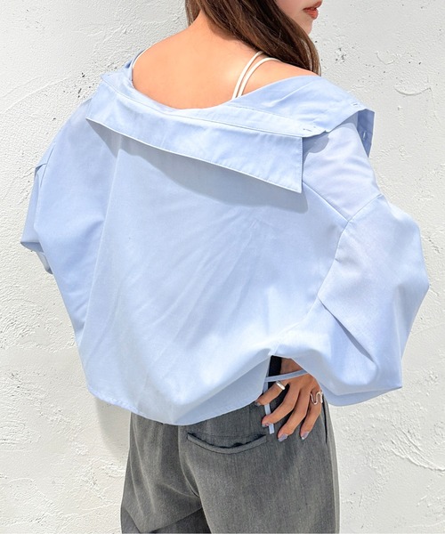 apres jour mignon(アプレジュールミニョン)の「カップ付き変形クロップドキャミソール【ZOZOTOWN限定アイテム】(タンクトップ・レディース・グリーン系その他/ピンク/ブラック/アイボリー・X-LARGE/フリー)」の12枚目の写真