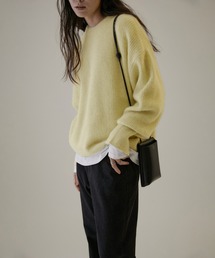 SALON adam et rope' | フォックスウールクルーネックニットプルオーバー(ニット/セーター)